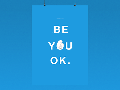 03. Just Be You illustrator mock photoshop poster typography