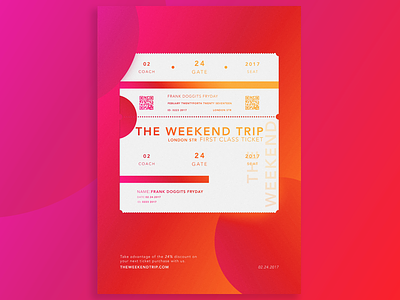 Posters and Gradients ~ The Weekend Trip design gradients photoshop poster typography