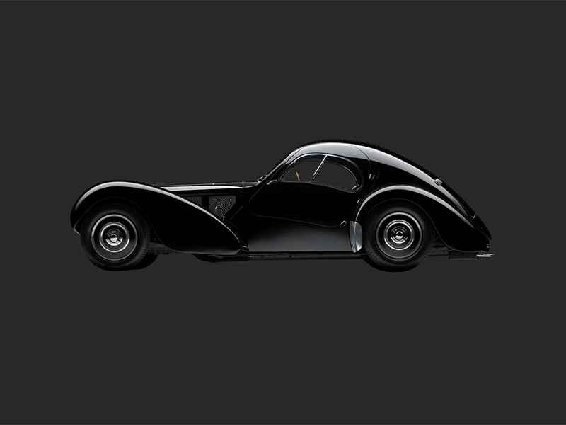 Bugatti Type-57 Process ad advertisement bugatti gif photoshop poster