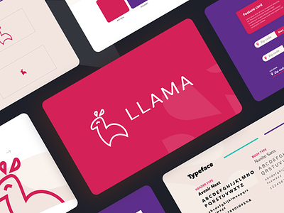Llama Insurance branding figma insurance insurance company logo product design ux design web design
