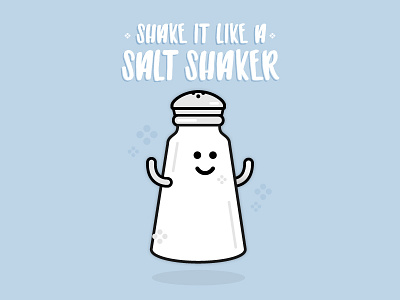 Shake It Like a Salt Shaker ai flat design graphic graphic art icon illustration illustrator line icon line work lyrics vector vector design