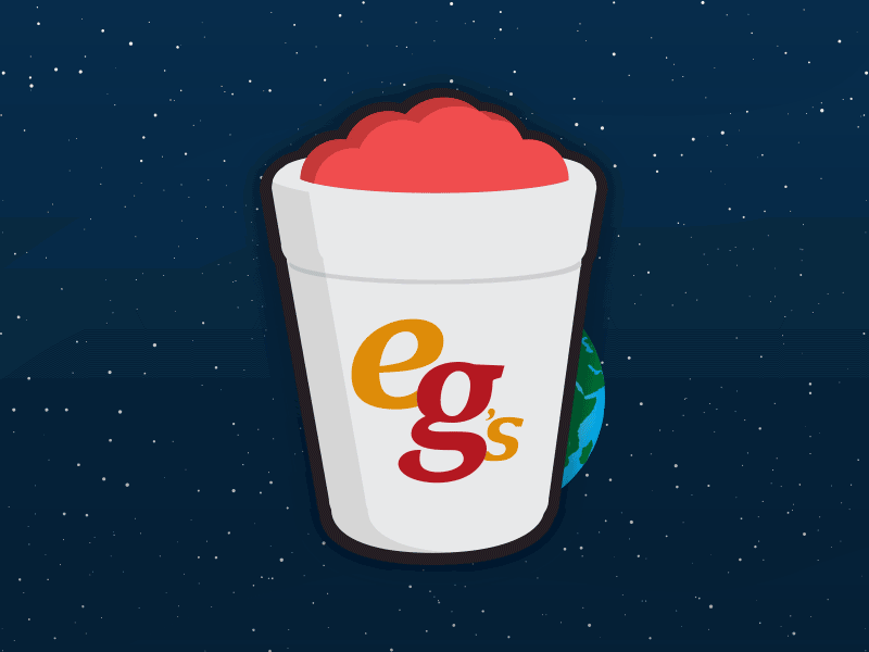 Watermelon eegee's Makes the World Go Round ai beverage client work eegees food and drink gif slushie vector vector design