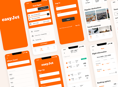 easyJet Mobile App Redesign app branding design graphic design ui ux