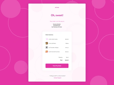 Email Receipt collectui dailyui dailyuichallenge emailreceipt pink ui ui design