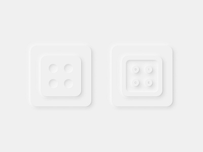 Neumorphic App Icon Exploration