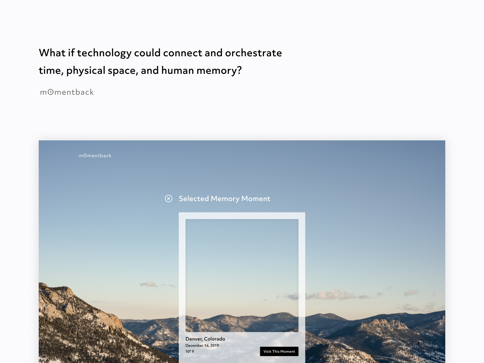 memory travel app