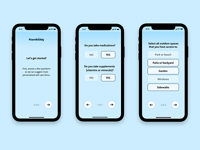 WIP Self-Care App Onboarding