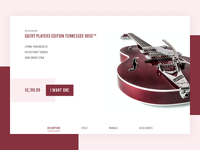 Single Product Page - Gretsch Guitar