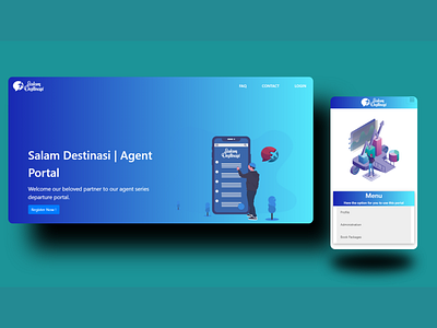 Salam Destinasi Agent Portal uidesign website