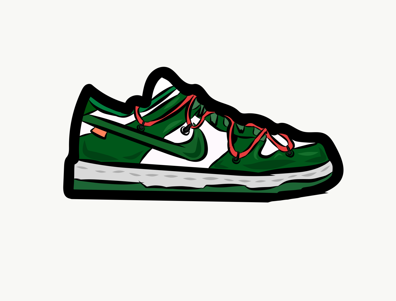 Off-White Dunk Low Pine Green by Syukor Ilham on Dribbble