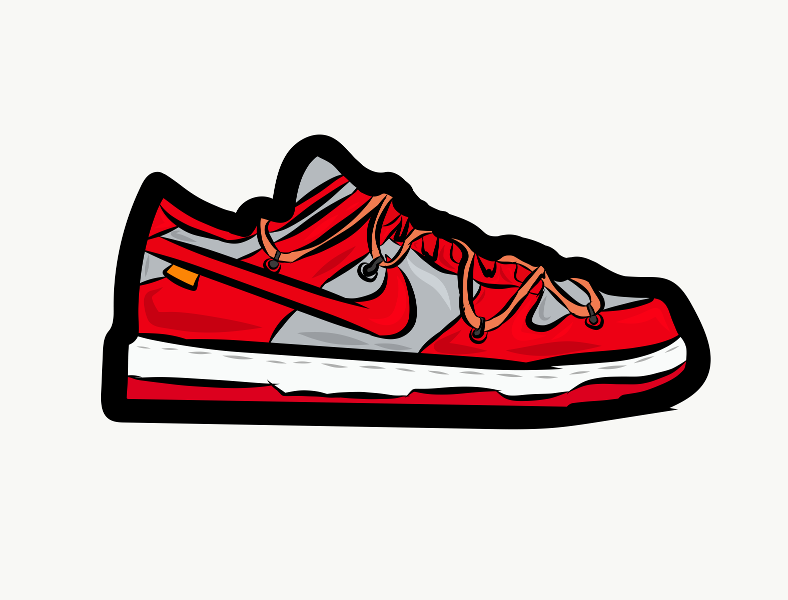 Off-White Dunk Low University Red by Syukor Ilham on Dribbble