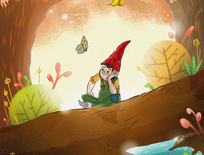 A Home For Gnome art artwork cover design illustration illustration art