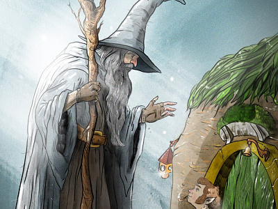 Gandalf artwork fantasy illustration illustration art lordoftherings