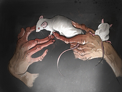 friends art artwork comic fantasy hands horror illustration illustration art mice procreate