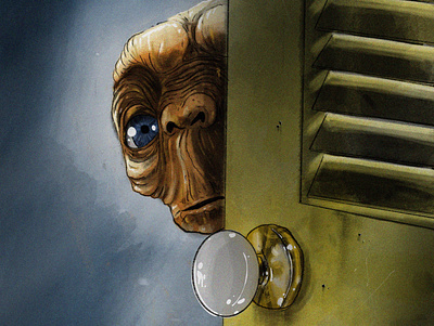E.T. art artwork doodle fantasy illustration illustration art movie art procreate