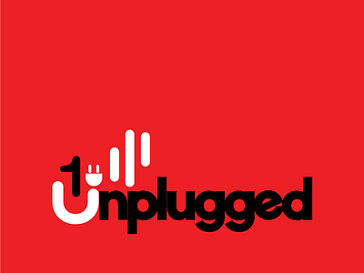 Unplugged Logo Design – Red version branding design graphic design illustration logo ui vector