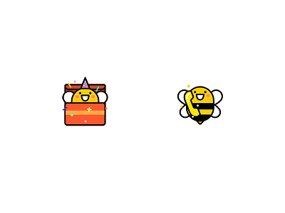 Bumblebeeeeeeeeee app stamp bee cartoon work illustration stickers