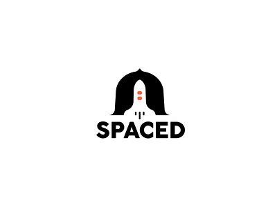 SPACED black capsule concept logo rocket space spacedchallenge tent travel white