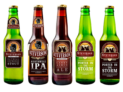 Steverson Beer Label Rough Drafts