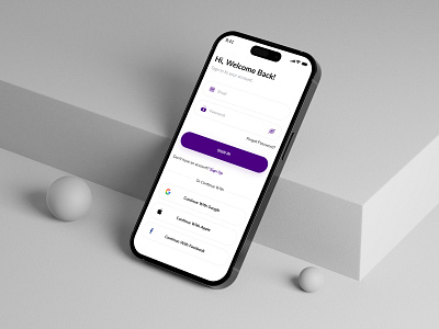 Sign In app design ui ux