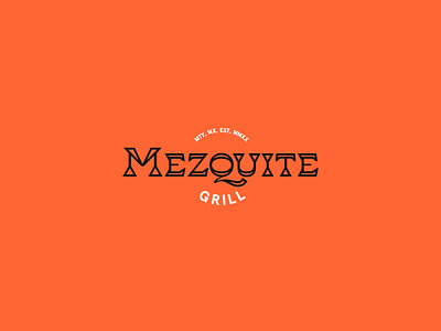 Mezquite Grill branding design grilled identity logo mexico pictogram restaurant restaurants steak house steakhouse