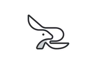 R icons logo pictogram r logo rabbit symbol