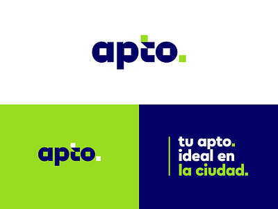 apto. ideal branding identity logo real estate logo real state