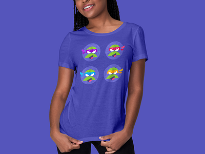 TMNT 🐢🐢🐢🐢 circles geometric art geometry illustration pictogram symbol tmnt tshirt