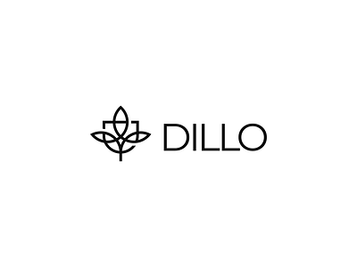 Dillo box branding flower identity lines logo logotype symbol