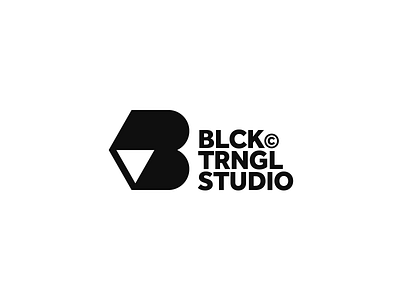 Black Triangle Studio black branding icon identity logo shapes studio symbol triangle