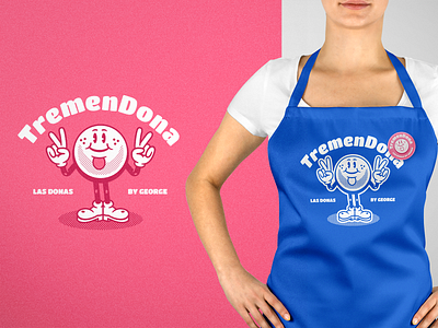 TremenDona ✌️ branding character donas donuts doughnut identity illustration logo retro symbol