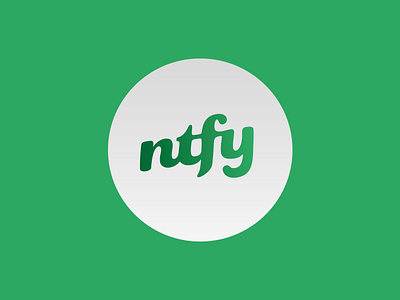 NTFY [WIP] custom logo mark type wip