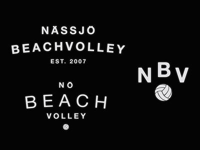 NOSELAKE BEACHVOLLEY beach beachvolley blacknwhite logo mark sports type volleyball