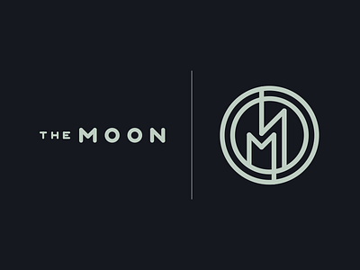 Fictional brand #1 customtype logo mark minimal moon type