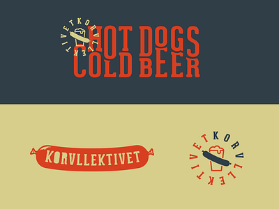 Fictional brand #6 beer hot dogs hotdog layout logo mark stamp summer typo typography