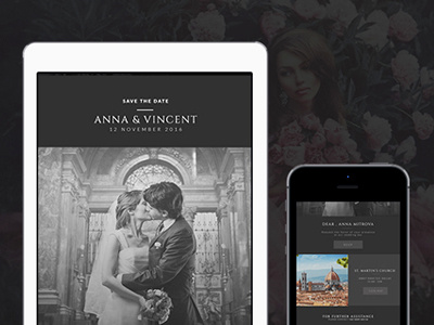 Wedding Invitation Email Template campaign monitor mailchimp responsive html email wedding