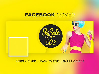 Facebook Fashion Cover V1 ads banner bundle cover design cover template ecoomerce facebook facebook ads facebook cover facebook cover design sale template