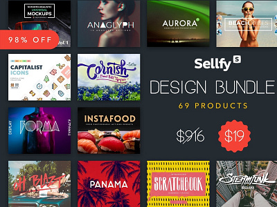 Design Bundle: Creator’s Toolkit actions bundle design font kit lettering sellfy