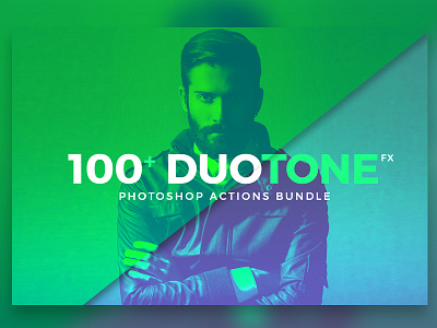 Duotone Photoshop Action Bundle action actions bundle creative duotone effect modern music photography photoshop presets spotify