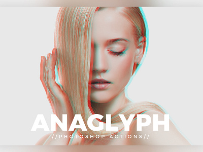 Anaglyph Photoshop Actions V1 3d actions anaglyph bundle cover effect facebook glitch magazine photography photoshop template