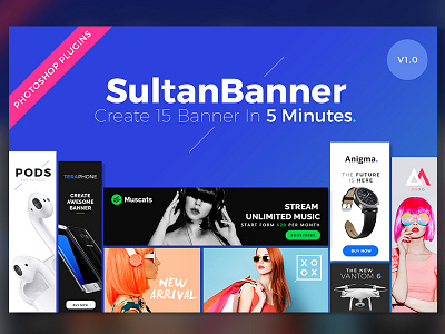 SultanBanner - Web Banner Generator ads banner bundle digital marketing e commerce ecommerce fashion generator google header plugins seo