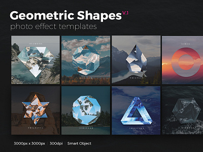 Geometric Shapes Photo Templates v1