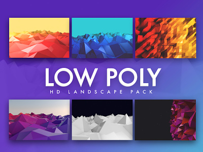 20 Low-Poly Landscapes 3d abstract backgrounds cinema 4d download header low lowpoly poly texture websites