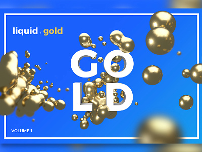 20 Isolated Liquid Gold 3d abstract float gold golden liquid metal object shapes