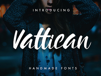 Vattican - Handmade Brush font brush caliigraphy font lettering ligature retro sharpie