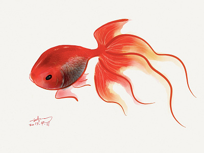 The goldfish art goldfish painting