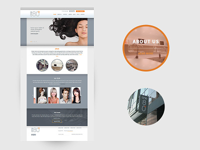 one80salon website hair salon webdesign website design