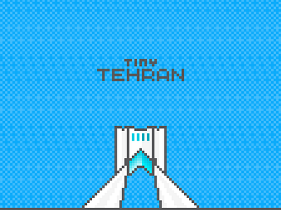 Azadi Tower 8 bit building city illustration pixel pixel art sky tiny tower