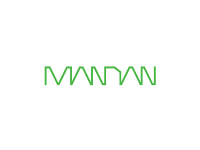 Mandan logo mandan typography