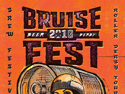 Bruise Fest Logo illustration logo